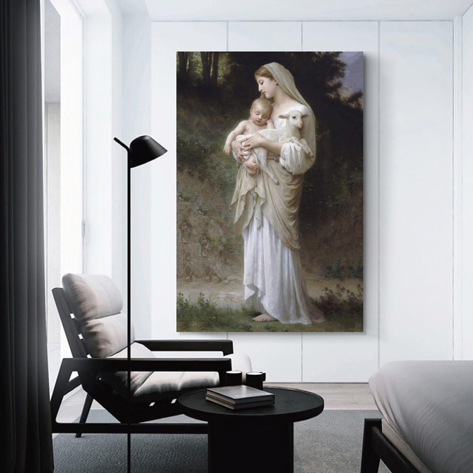 Amazon.co.jp: イエスと聖母マリアの赤ちゃんの肖像画ポスター