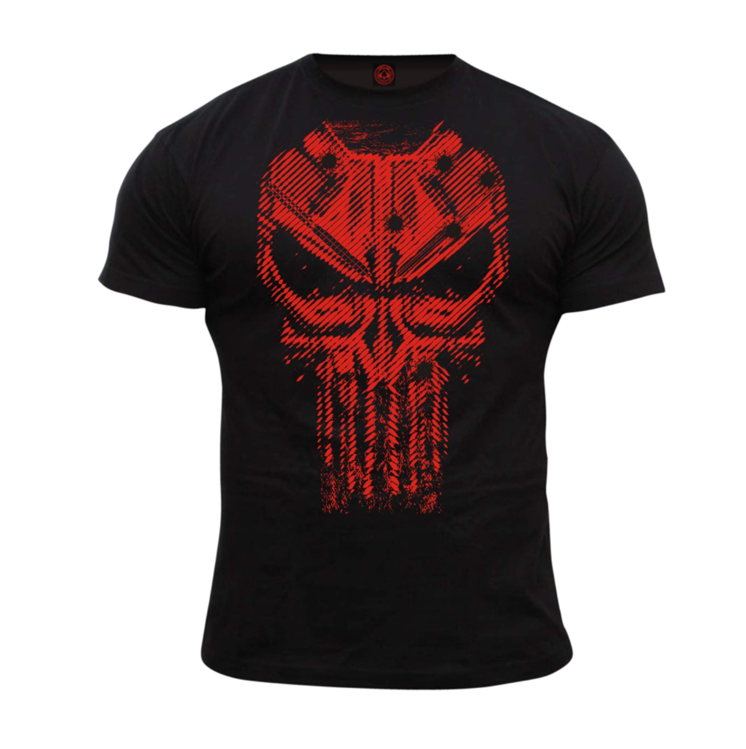Dirty Ray Martial Arts Punisher No Mercy Men's Short-Sleeved T-Shirt DT44 (XL)