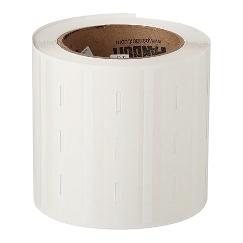 Panduit R100X225V1T Etiqueta de transferencia térmica, vinilo, transparenteblanco (paquete de 2500)