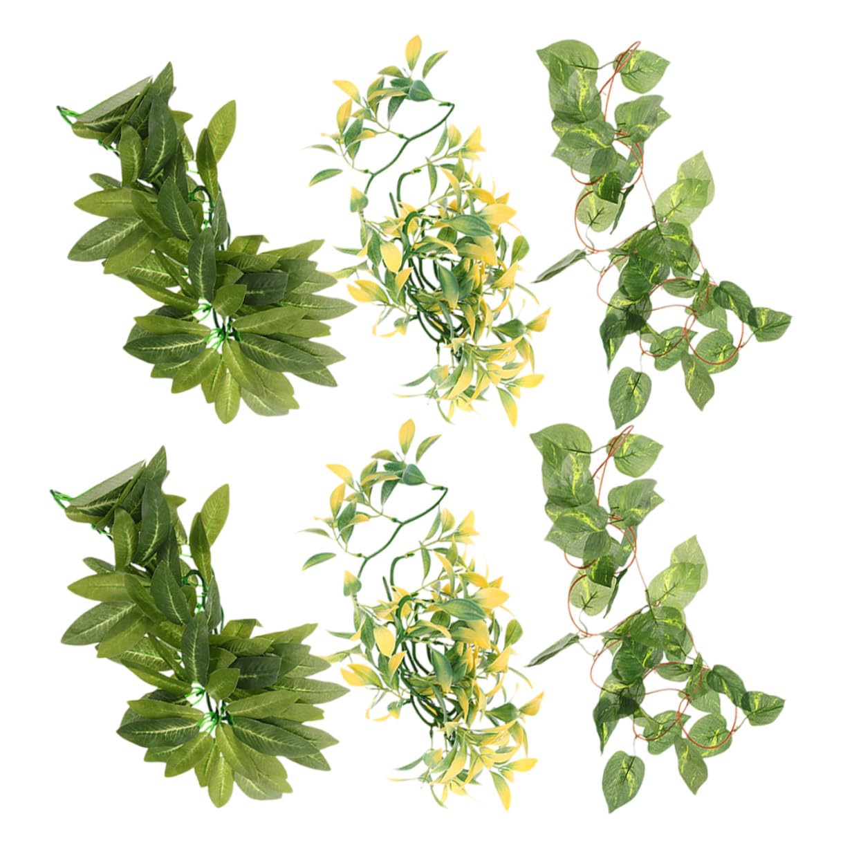 Plantes artificielles pour terrarium de qualite superieure plastique souple durable