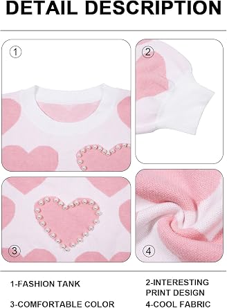 UNIQUEONE Valentines Sweater Women Love Sweatshirt Heart Graphic Knit Sweaters Valentine Day Oversized Crewneck Tops