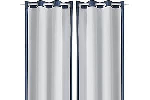 OWENIE Blackout Curtain Liners, Thermal and Breathable Window Curtains