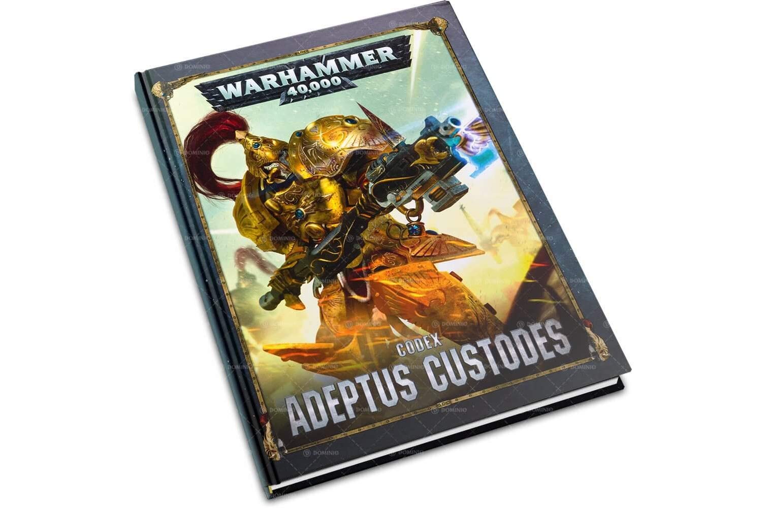 Games Workshop Warhammer 40,000 Codex: Adeptus Custodes, Black, Medium