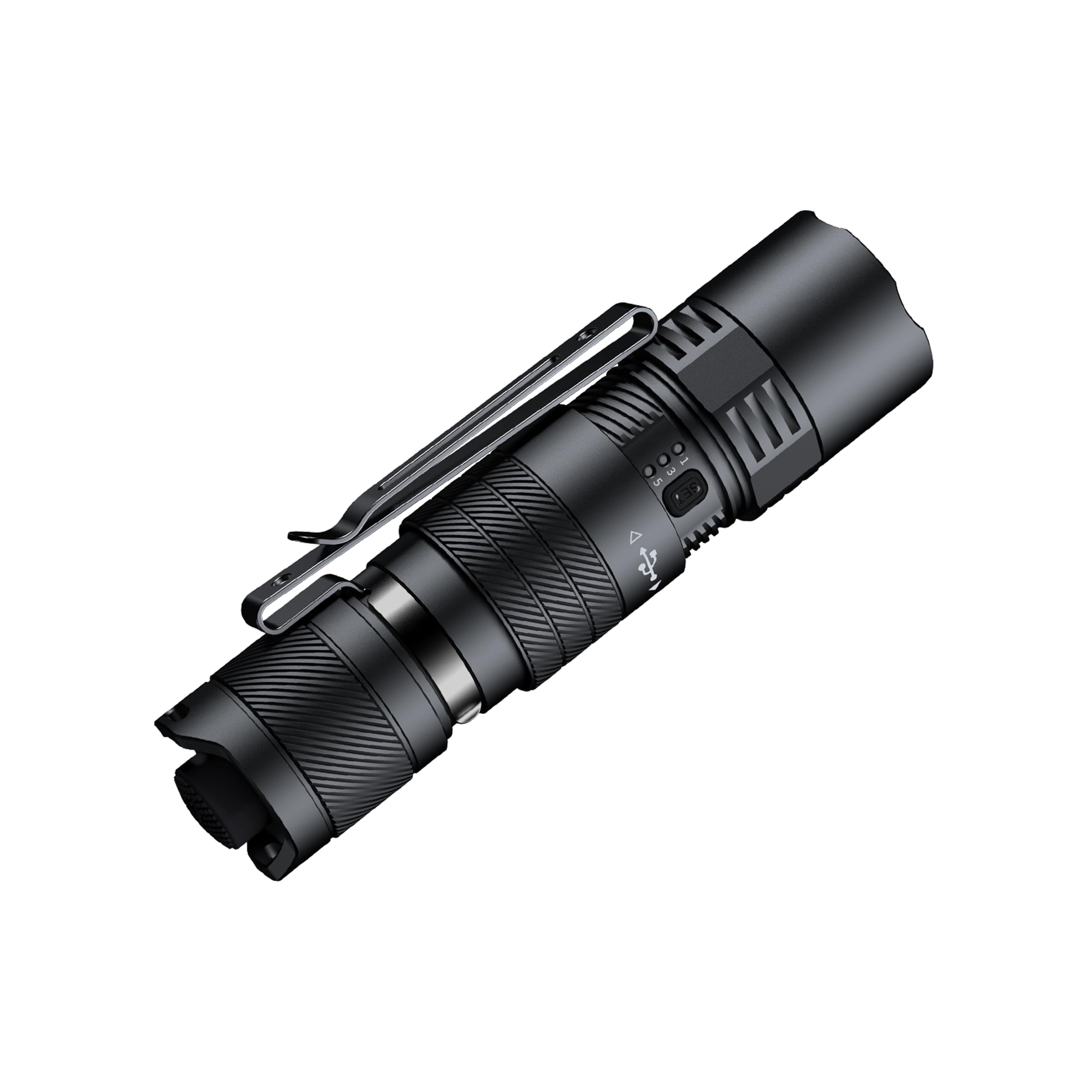 Fenix PD26R ACE Linterna compacta recargable para exteriores/seguridad | 1300 lúmenes | 354 m | 556 horas máximo | Función de ajuste - Perfiles seleccionables, cubierta de puerto USB giratoria | IP68
