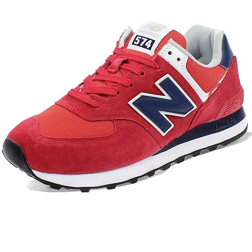 New Balance Men's Low-Top Sneakers, Red, 10