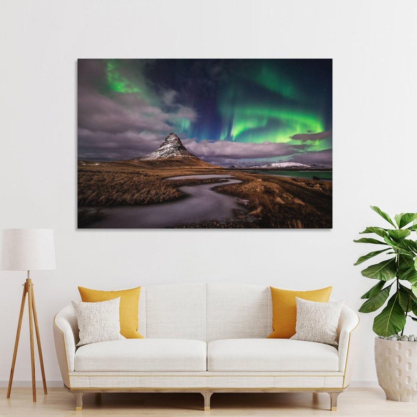Junmoney Home Decor Wall Art Green Snake, 20x30inch(50x75cm), for New Homes, Bedrooms Or Workspaces, Home Decor Gift with Stylish Appeal