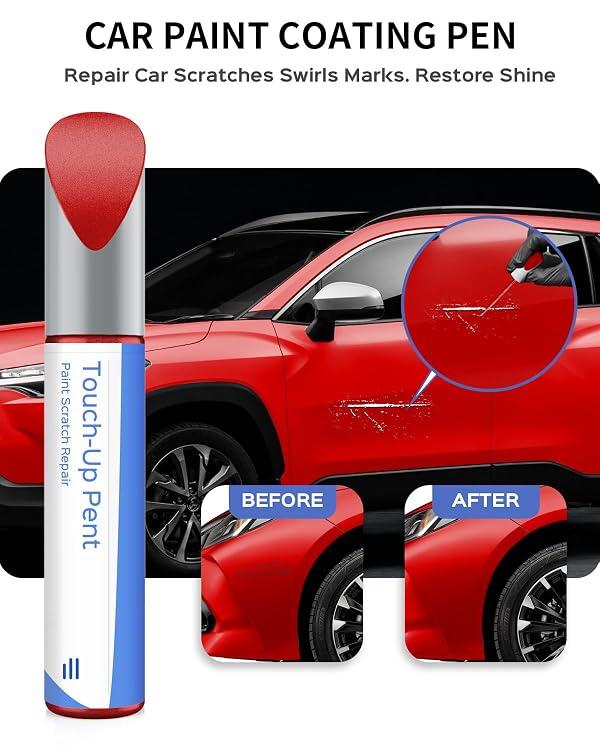 PARTS4EV 3R3 Barcelona Red Pearl Touch Up Paint Compatible with Toyota Exact Match Chips and Nicks Touch Up by PARTS4EV - Used condition - Image 2
