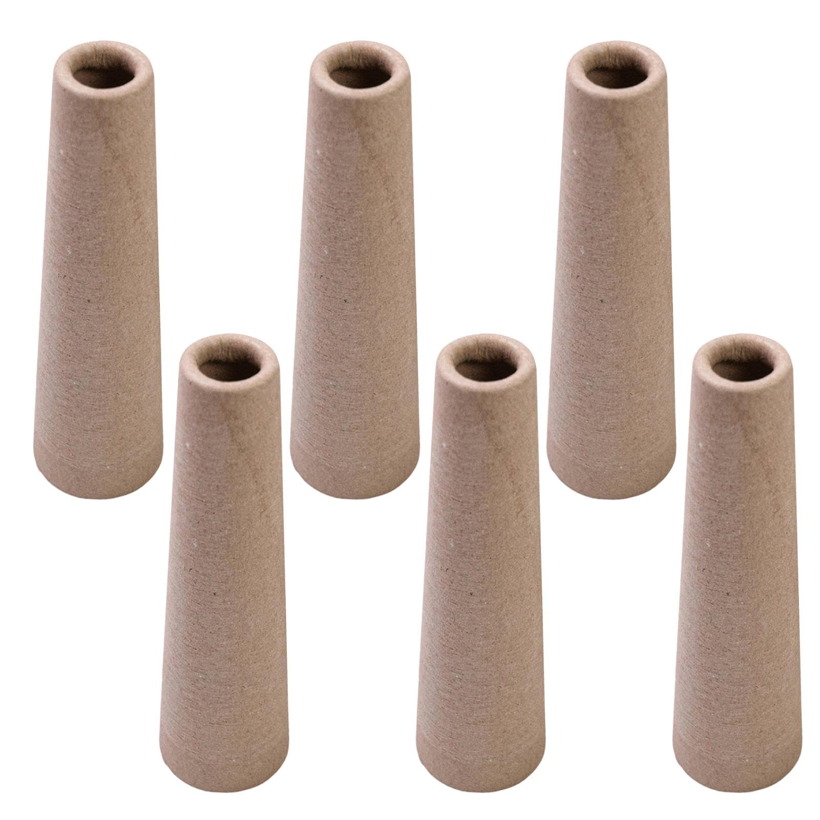 Yarn Cone, Yarn Tube | 6 Thick Cardboard Yarn Cones with Yarn Tube | Yarn Spooling Supplies, Craft Accessories for Christmas Trees, Doll Dresses, Decoration Making