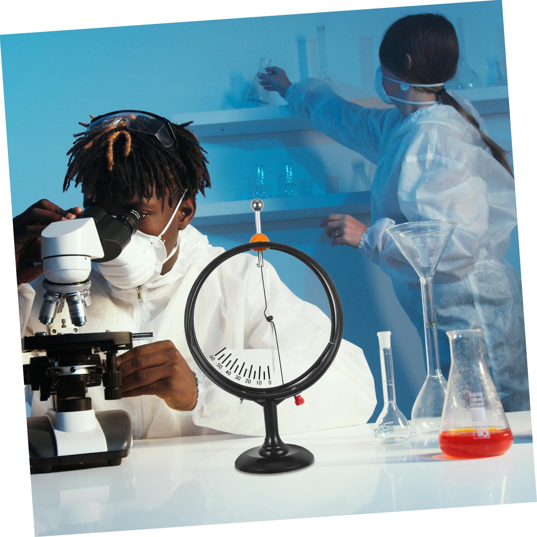Zerodeko Elettrometro Puntatore per Dimostrazione Elettrostatica Strumento Didattico di Fisica per Rilevamento Carica Statica Materiale Laboratorio Scientifico