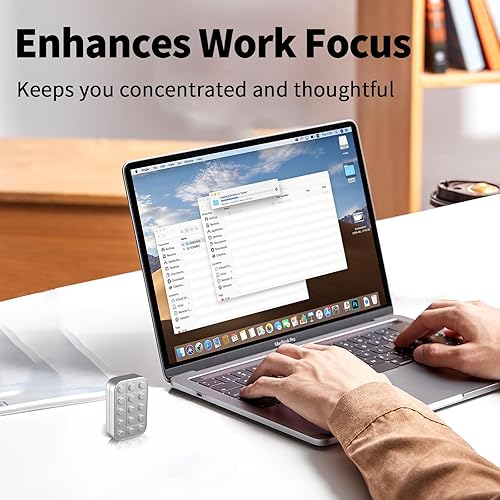 Miniatura 10 de Metal Fidget Slider Magnetic Haptic Slider EDC Bloques de ladrillo Fidget Juguetes Slider Juguete para Adultos Bloques de Construcción - Negro