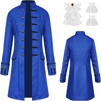 Mens Steampunk Tailcoat Jacket Victorian Gothic Frock Coat