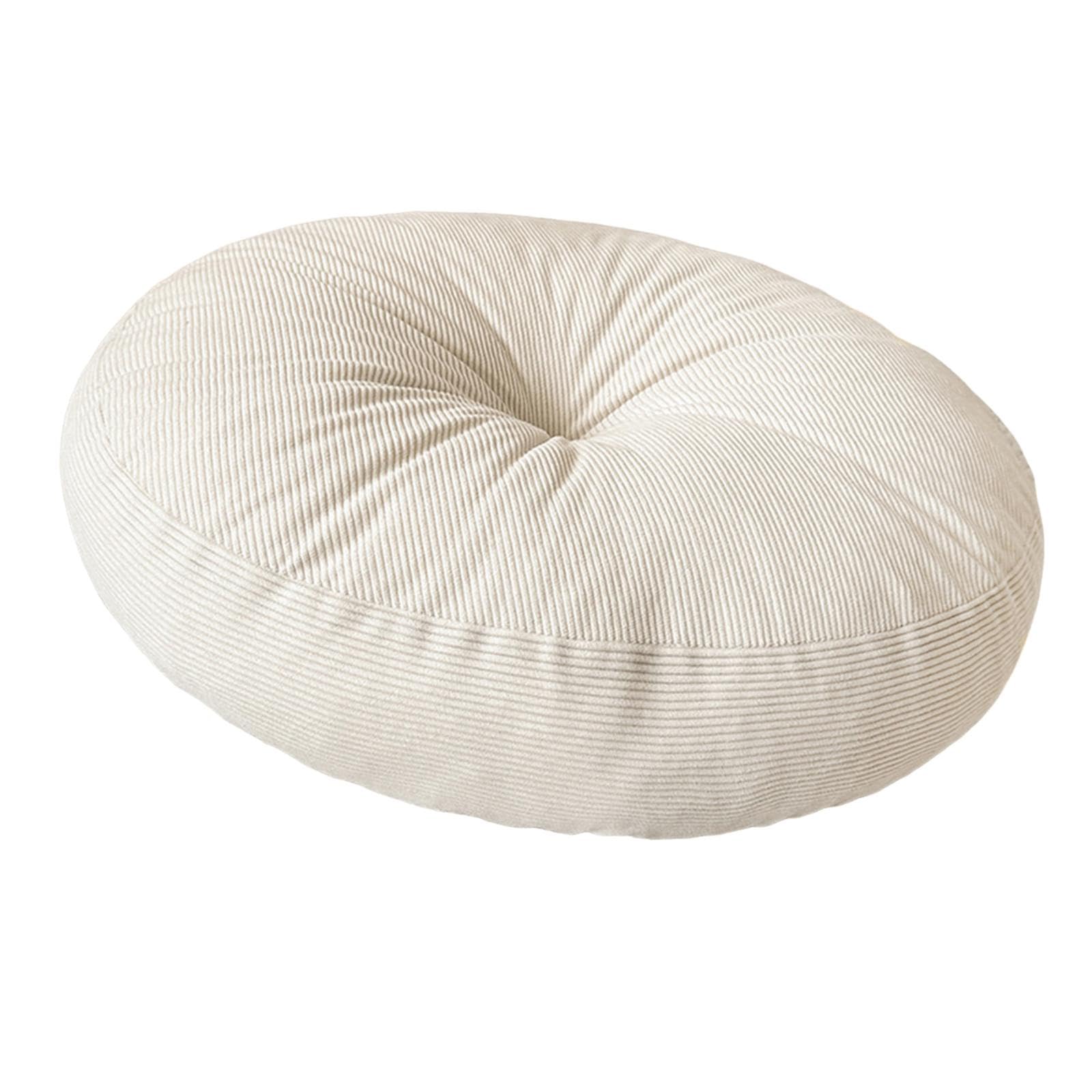 Round Floor Pillow Chair Pad Thick Seating Cushion for Studio Office Balcony Beige |Home & Garden | Home D?©cor | Pillows-image-18