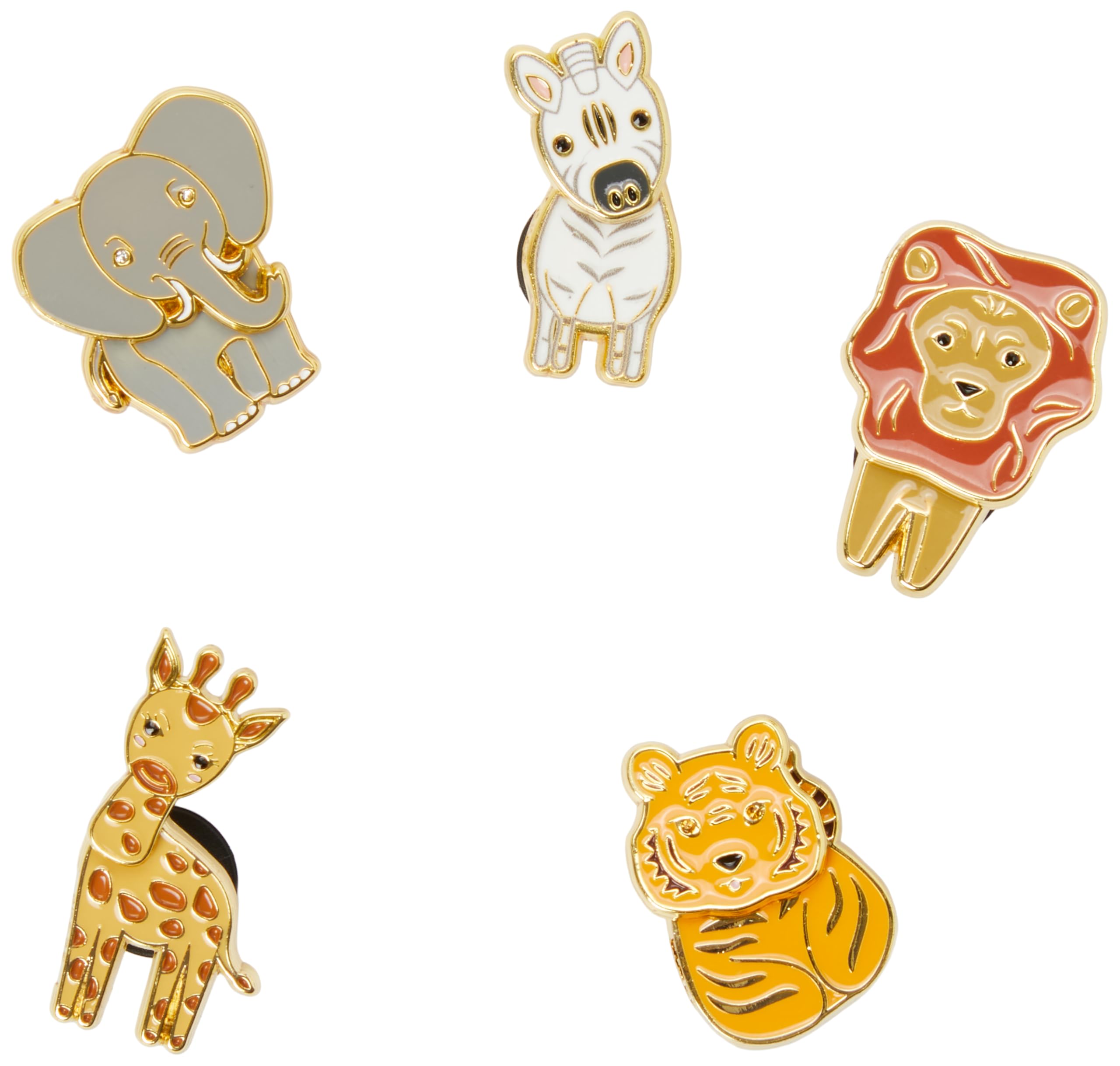 Crocs Jibbitz Charms, Enamel Safari 5 Pack
