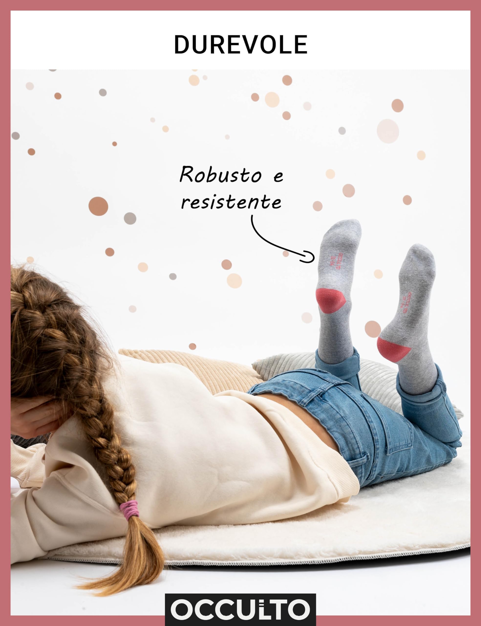 Occulto Calzini Colorati Bambino e Bambina Pacco da 10 (modello: Estilo)