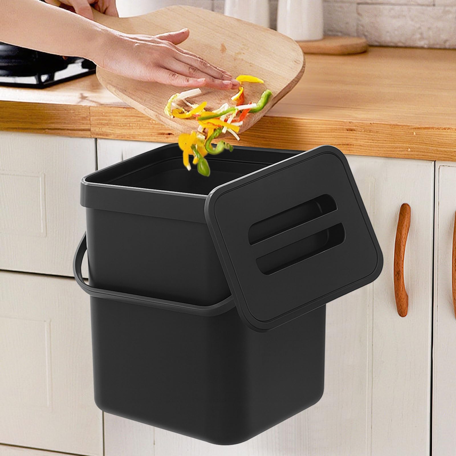Pattumiera Per Compostaggio Da Cucina Da 3L, Secchio Per Compost - 6