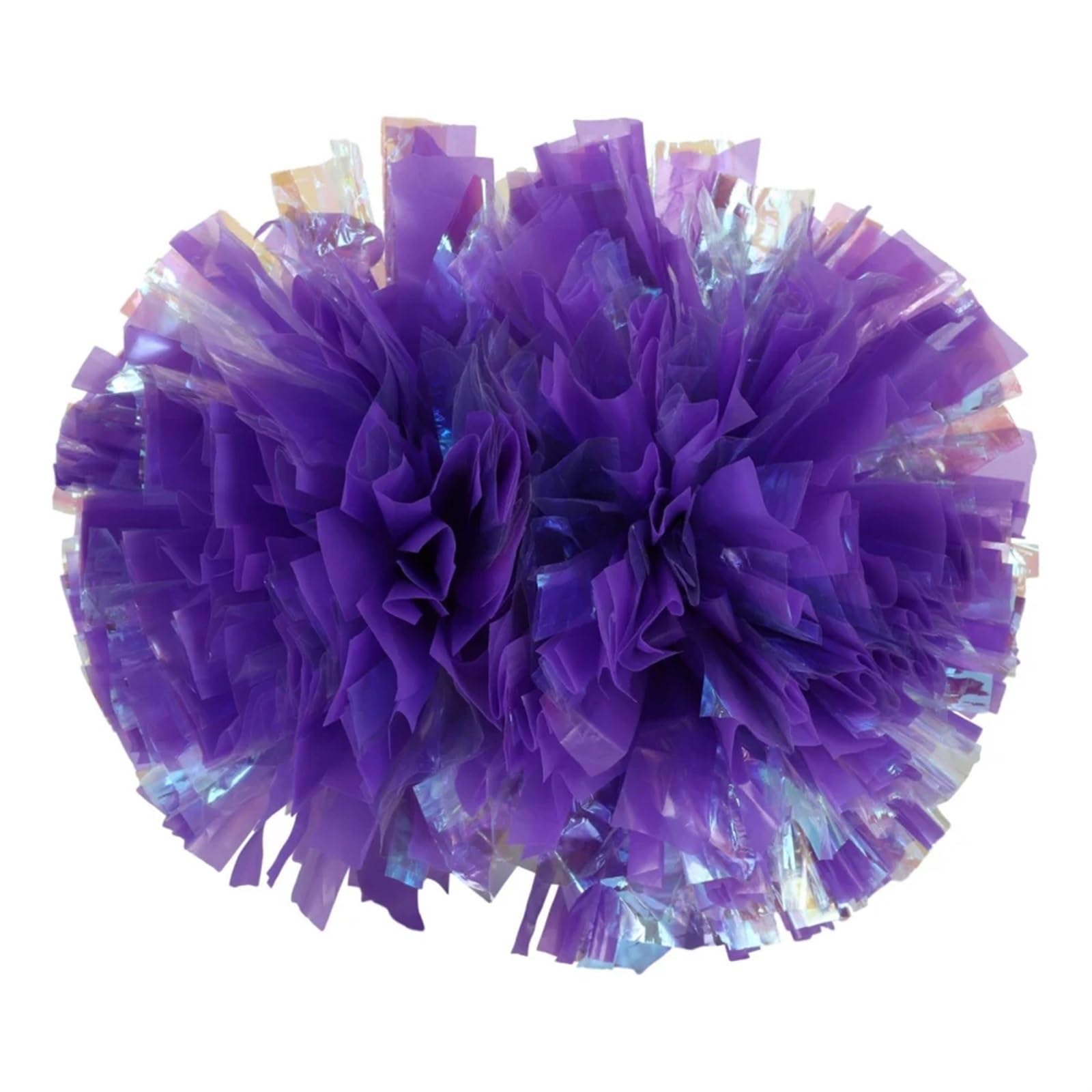 ZWCSHUU Cheerleader Pom Poms 2PCS Cheerleader Pompom Girls Handle Style Cheering Ball Flower Sports Match Vocal Dance Party Concert Decorator Props(Color4)
