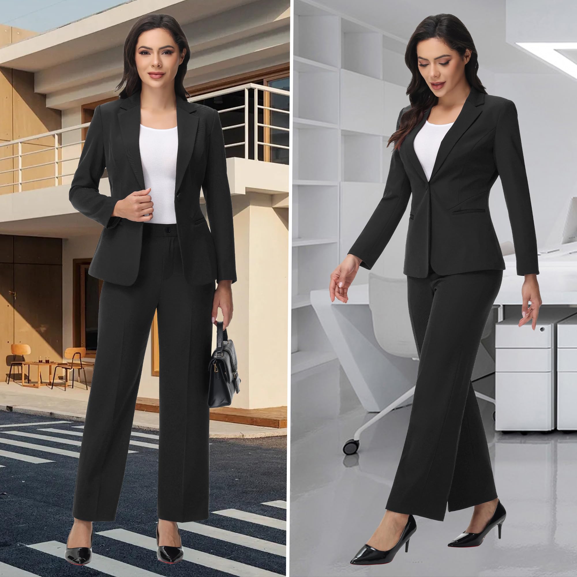 Abiti da lavoro da donna per lavoro professionale 2 pezzi slim fit abiti per le donne
