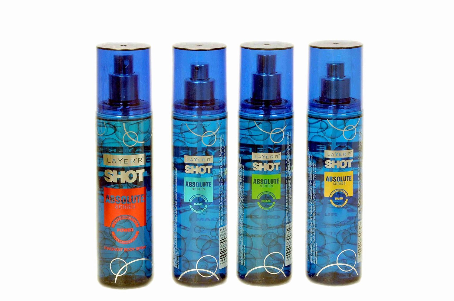 Layer'rShot Limited Edition Absolute 4 Variants Combo - - 135ml Each - Styledivahub …