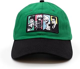 Hunter X Hunter Cap | Gon Freecss, Killua Zoldyck Leorio Paradinight, and Kurapika | Adjustable Baseball Cap- Anime Merch