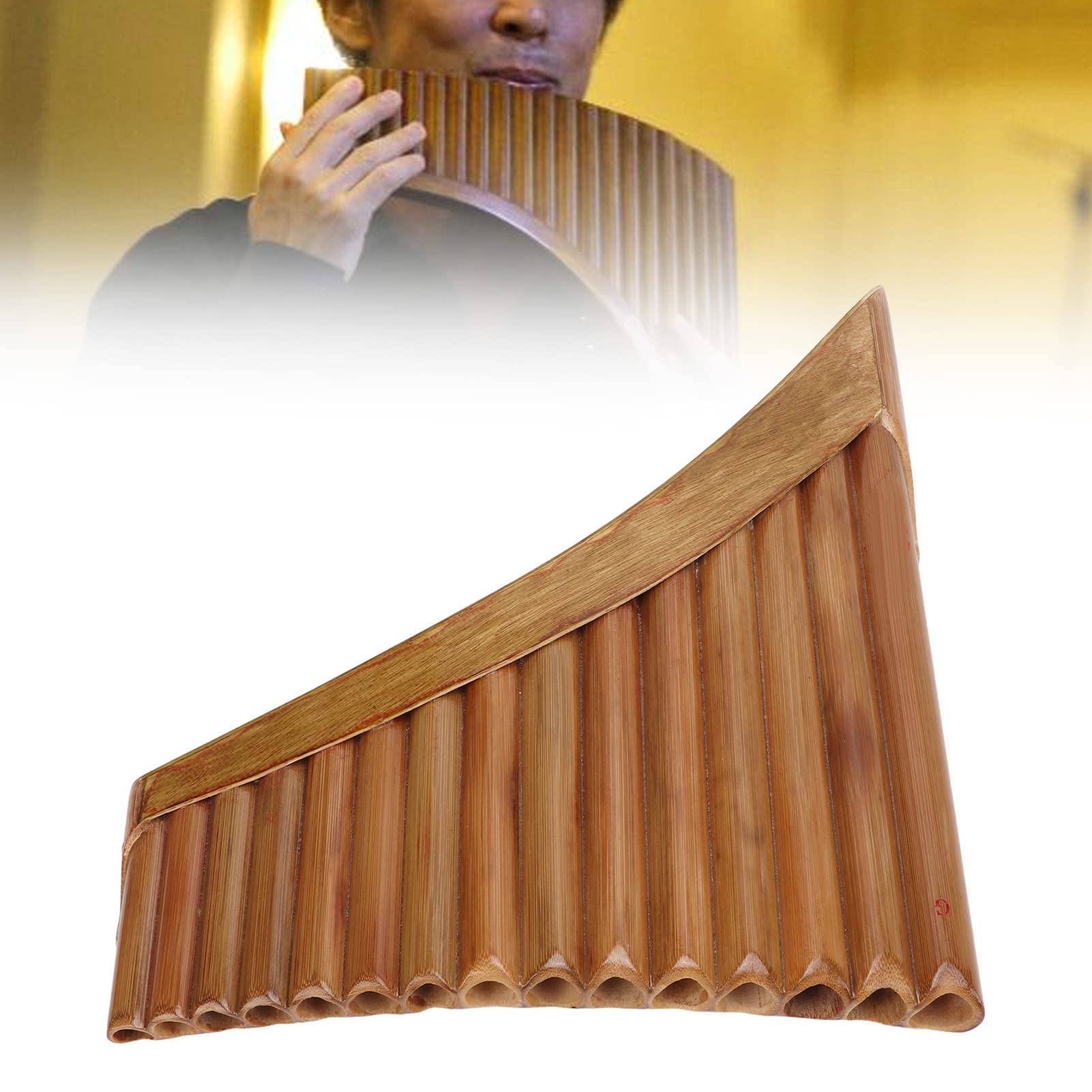 Chinesische Traditionelle Bambus-Panflöte G-Taste für Anfänger und Konzert, Panflöte für Rechte Hand