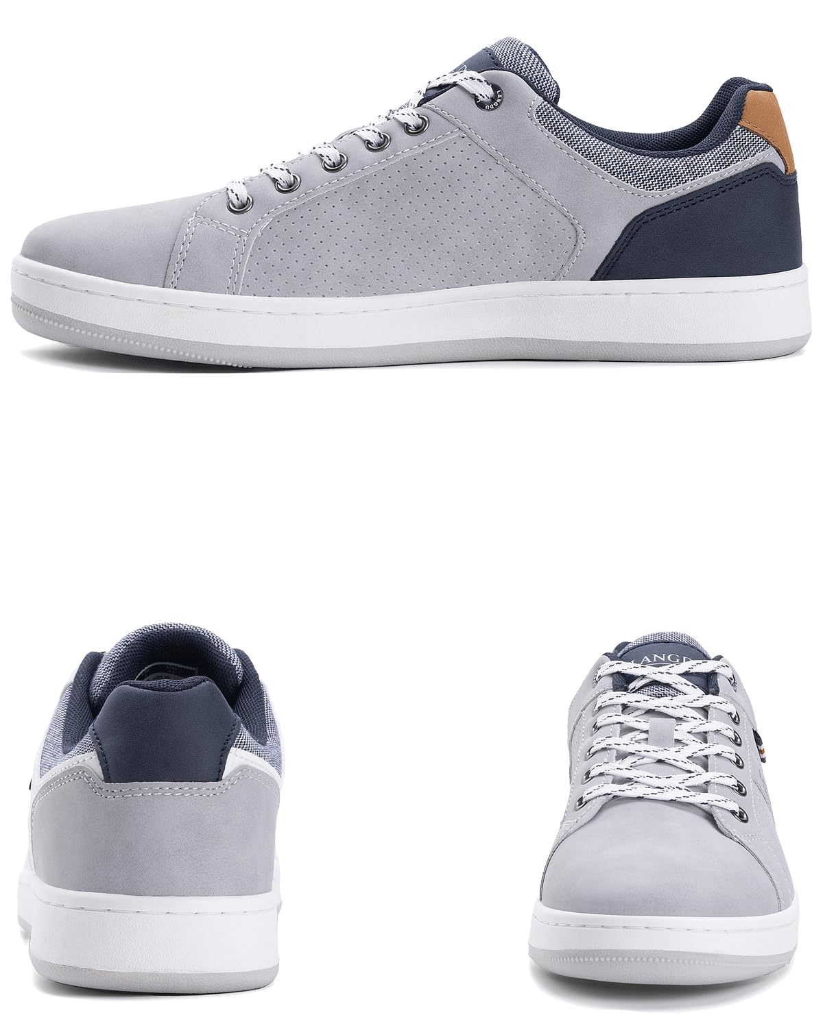 LANGDU Baskets Homme Chaussure Sneakers Marche Ville Casual Fitness Courtes Tennis Outdoor Business Chaussures Taille 41-46 EU