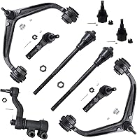 Vista 360 de Detroit Axle - Kit de suspensión frontal de 8 piezas para Dodge Journey 2009-2015, 2 brazos de control inferiores, 2 rótulas, 2 varillas