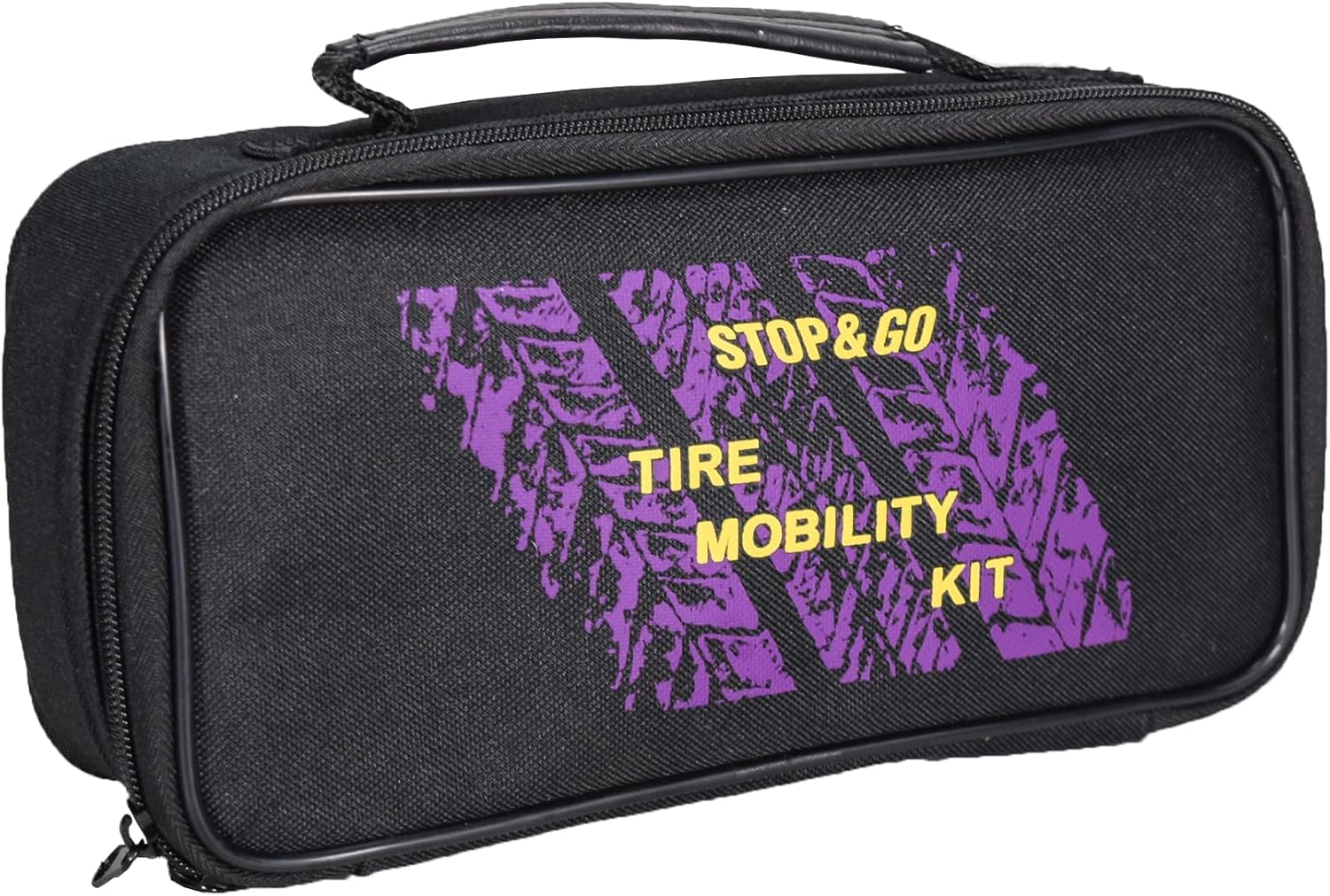Stop & Go 5001 24 Piece Tubeless Mushroom Plug Tire Mobility Repair Kit & Air Compressor for Punctures & Flats on Car, Trucks, Trailers, & ATV (15 Plugs)
