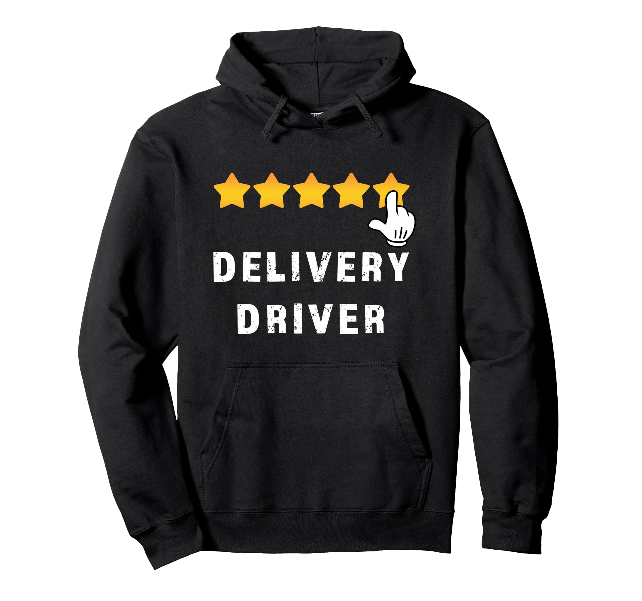 Delivery Driver Five Star Food Dash Grub Grocery Deliveries Pullover Hoodie