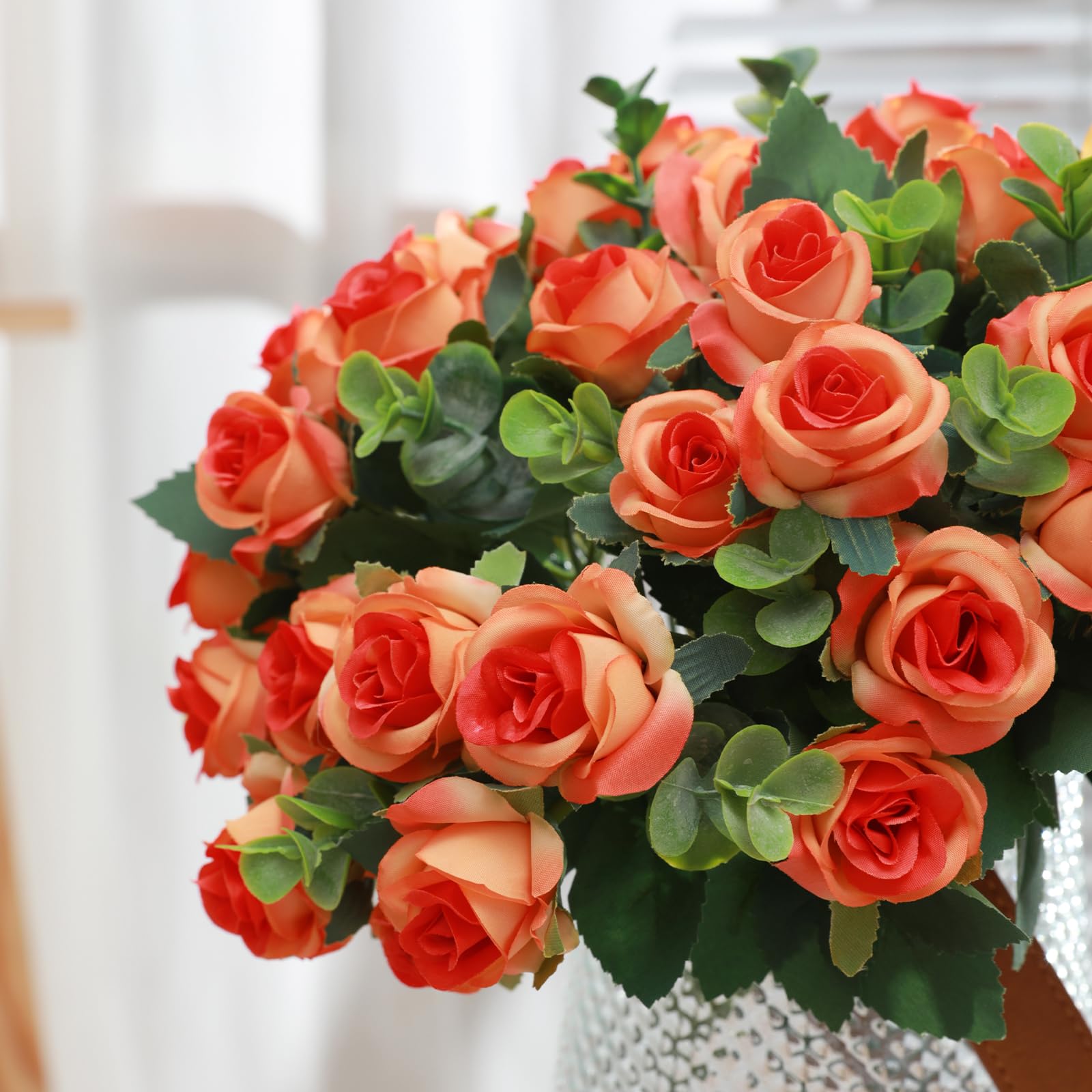 Fiori artificiali mughetto arancio per composizioni floreali con fiori