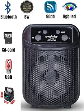 illuminated Wireless Speaker Bluetooth Speaker Sound Bomb Mini Led Illuminated Fmradyo/sdkart/usb grand-1360