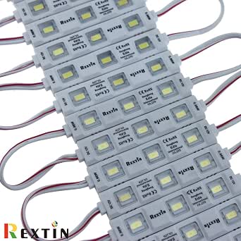 Rextin Super Bright 200pcs LED Modules - 2835 3 LED Decorative Lights For Signs, Advertising, Decor