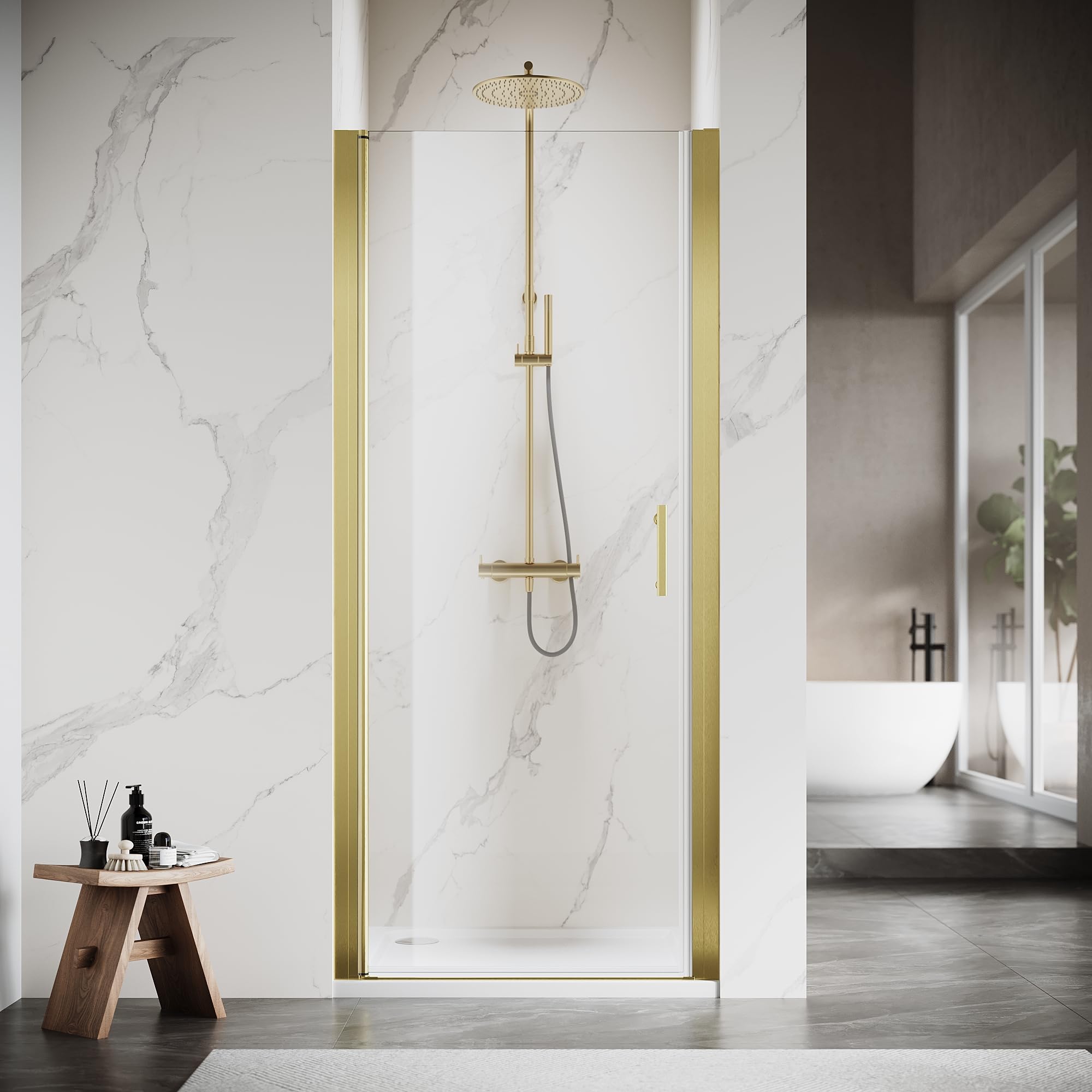 Semi-Frameless Pivot Shower Door 30