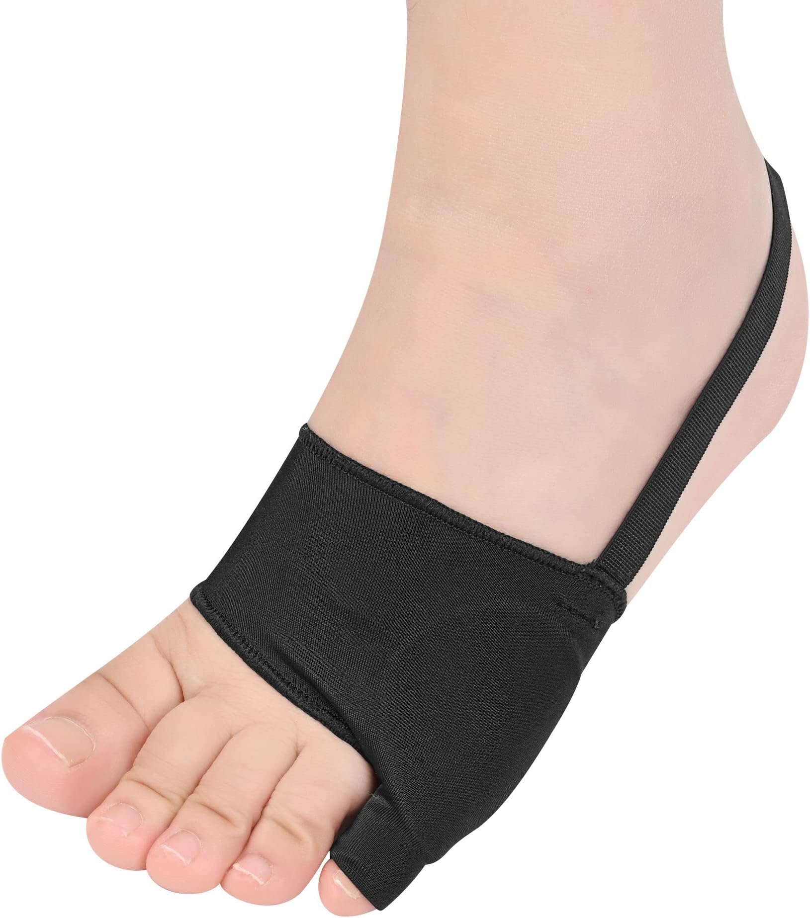 Tailors Bunion Corrector 1Pair Bunionette Sleeves Built-in Gel Pads Silicone Cover Guard With Non-slip Strap to Relief Bunion Pinky Toe Pain, Straighten Bunionette,Overlapping toe(Black-Small)