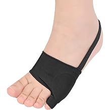 Tailors Bunion Corrector 1Pair Bunionette Sleeves Built-in Gel Pads Silicone Cover Guard With Non-slip Strap to Relief Bunion Pinky Toe Pain, Straighten Bunionette,Overlapping toeBlack-XL