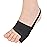 DYKOOK Tailors Bunion Corrector 1Pair Bunionette Sleeves Built-in Gel Pads Silicone Cover Guard With Non-slip Strap to Relief Bunion Pinky Toe Pain, Straighten Bunionette,Overlapping toe(Black-XL)