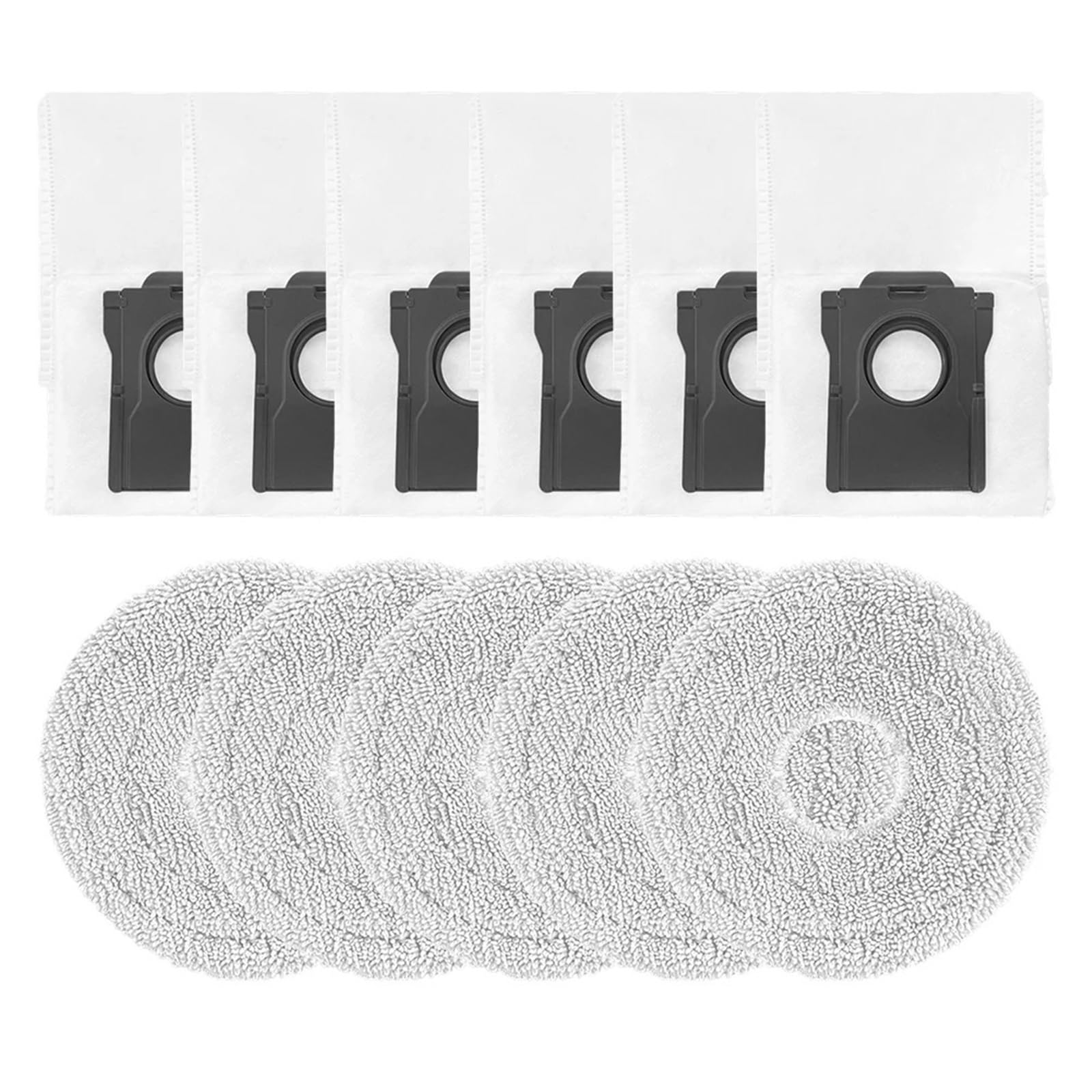 GENTERUN Replacement Mop Cloth And Dust Bag Kit Vacuum Cleaner Parts, Compatible For Cecotec，Conga For X50/X-Treme Robot Vacuum Cleaner Accessories