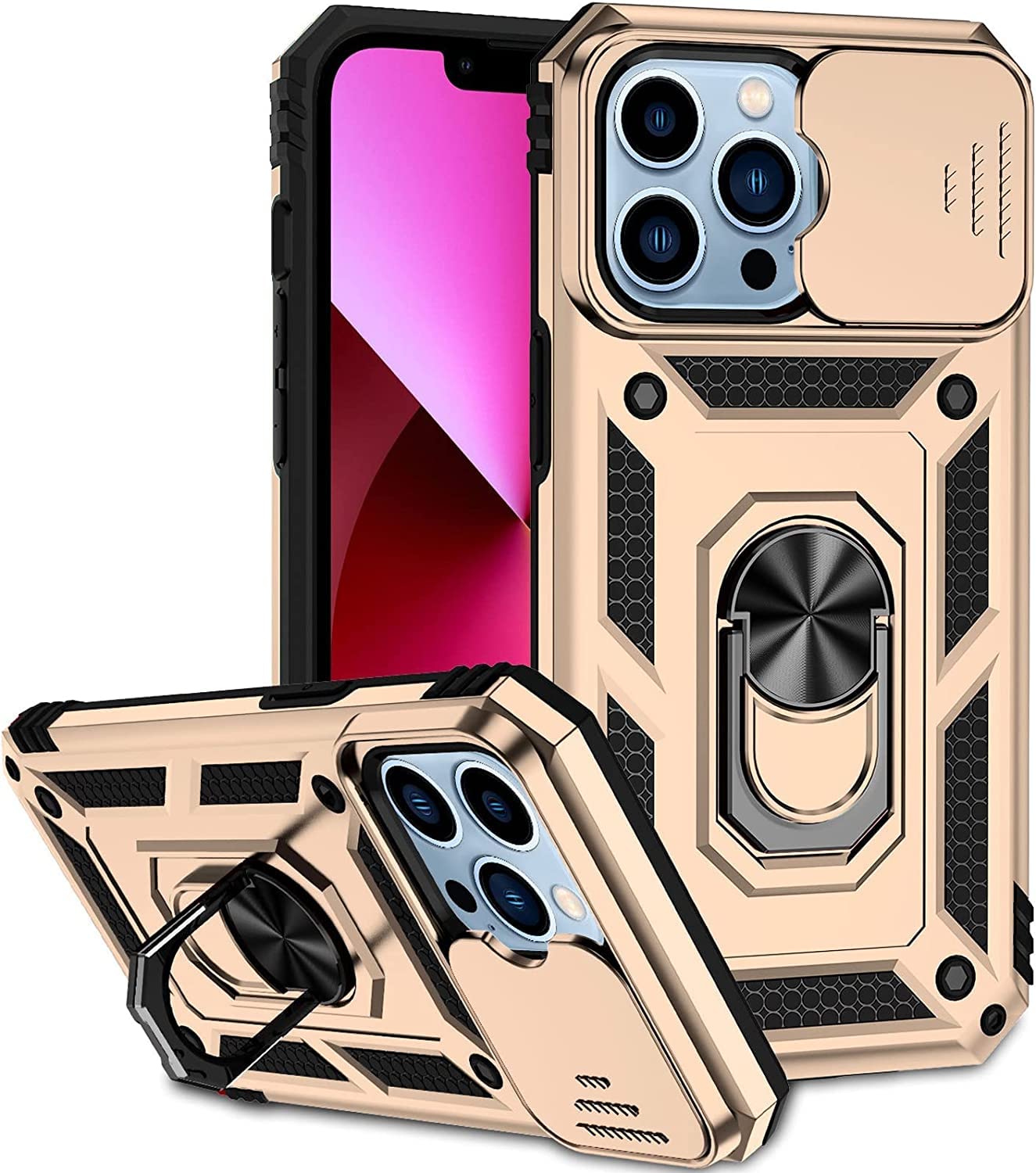 Housse iPhone 13 antichoc en polycarbonate avec support - 7