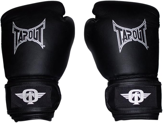 TapouT Elite Boxing/Muay Thai Gloves, Black, 16Ounce