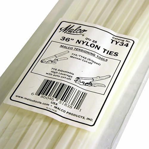 Malco TY34 36 In Nylon Ties For Flex Duct Installations