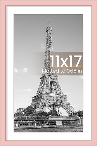 Vista 640 de upsimples - Portarretratos de 8.5 x 11 pulgadas, para fotos de 6 x 8 pulgadas con paspartú o de 8.5 x 11 pulgadas sin paspartú, marcos de fotos