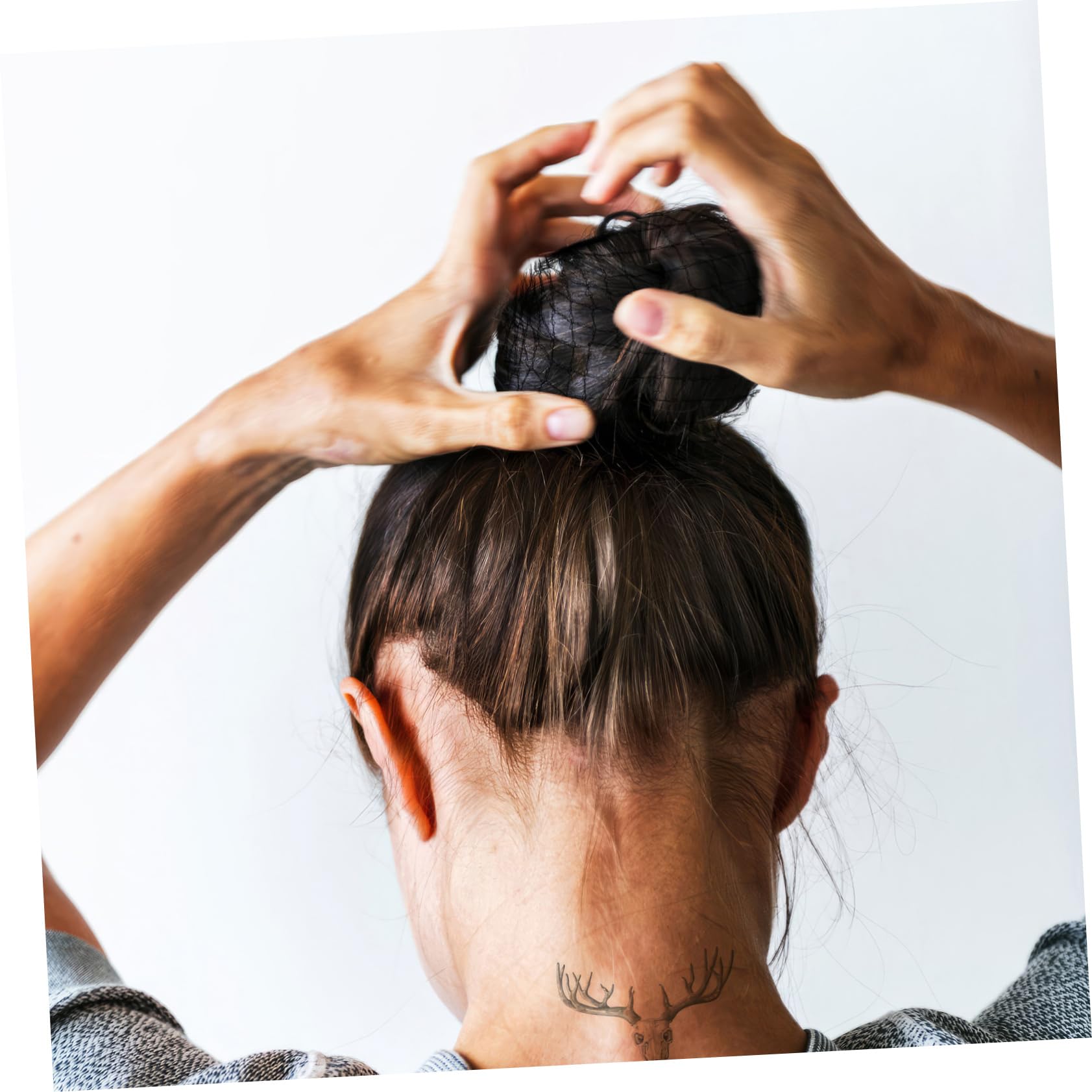 10 Sets Weiche Elastische Netz-haarnetze Schwarze Haarnetze Für Catering Restaurants Krankenhäuser 100 Stück * 10