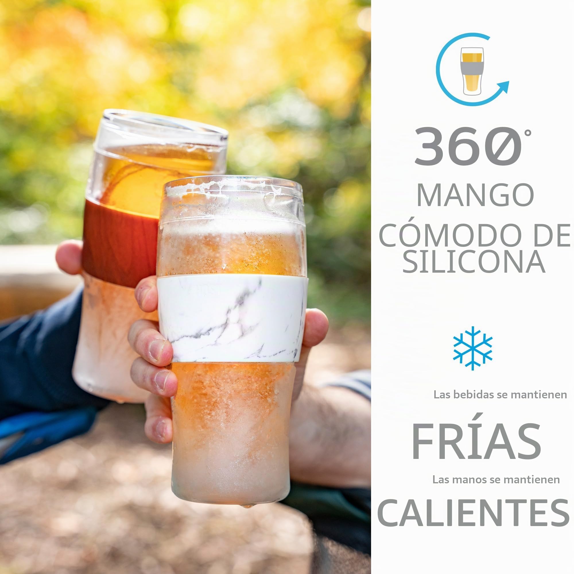 HOST 3309 - Vasos de cerveza (2 unidades, cristal, 473 mililitros), color gris