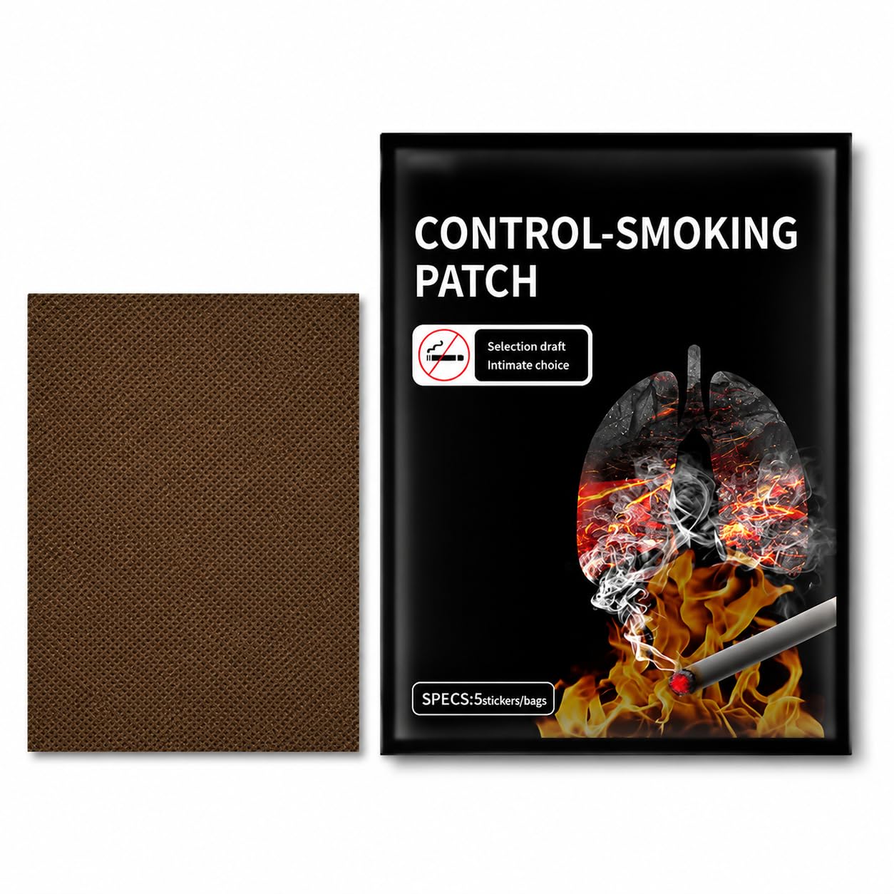 DEVATVA Anti Smoke Patch for Quit Smoking, Natural Nicotine-Free Stop Smoking Patch, Easy to Use & Discreet, Helps Reduce Cravings, 5 Patches-picture-25