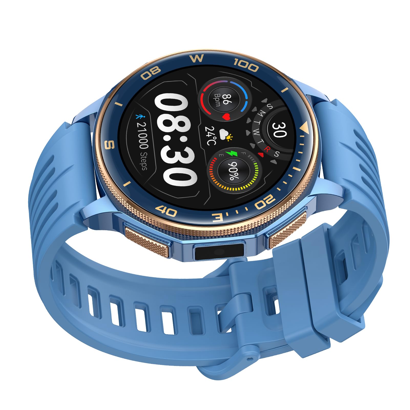 Matybobe Montre Connectée de Sport en Plein Air, 1,43 Pouces, Protection