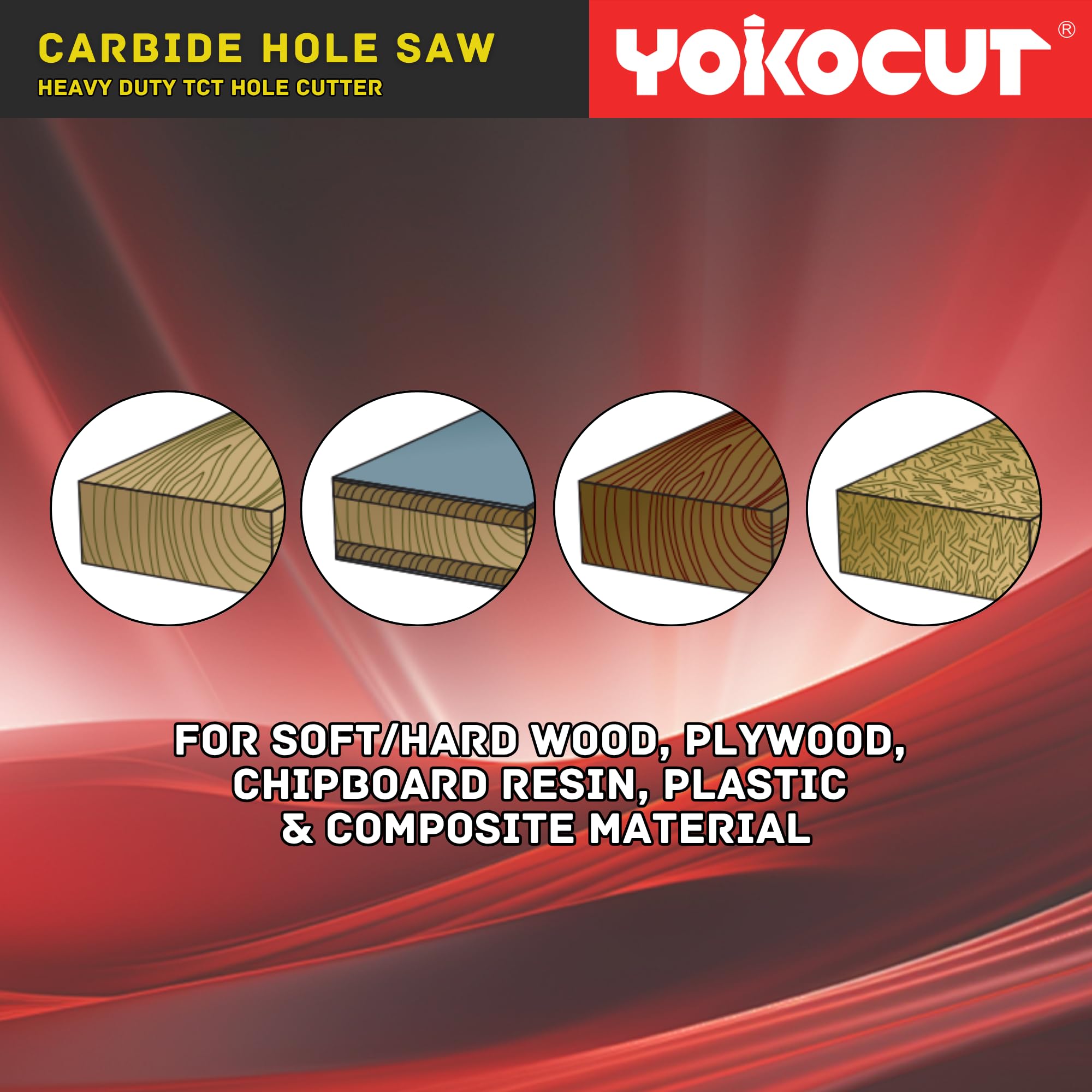 Brad Point Lot de 15 forets à bois de 30,5 cm de long, forets à pointe brasse de 0,3 cm à 1,27 cm pour le travail du bois, foret extra long pour bois dur, contreplaqué, PVC, cloison sèche, composites