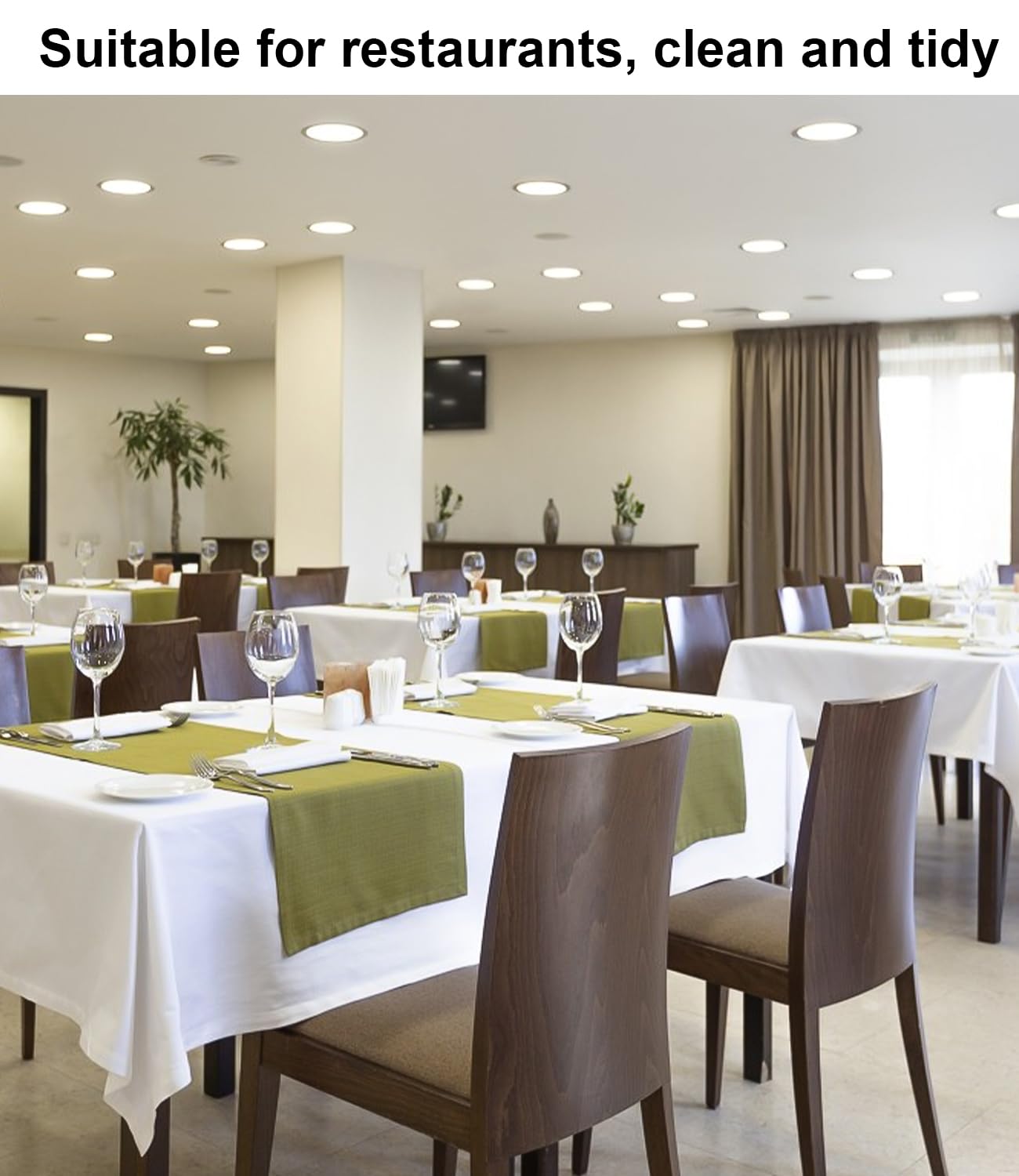 Confezione da 4 Tovaglia per Feste, Tovaglia Bianca per Tavolo Rettangolare da 8 Piedi, Tovaglia da 137 x 274 cm per Decorazioni per Feste di Compleanno, Ristorante per Matrimoni Disponibile