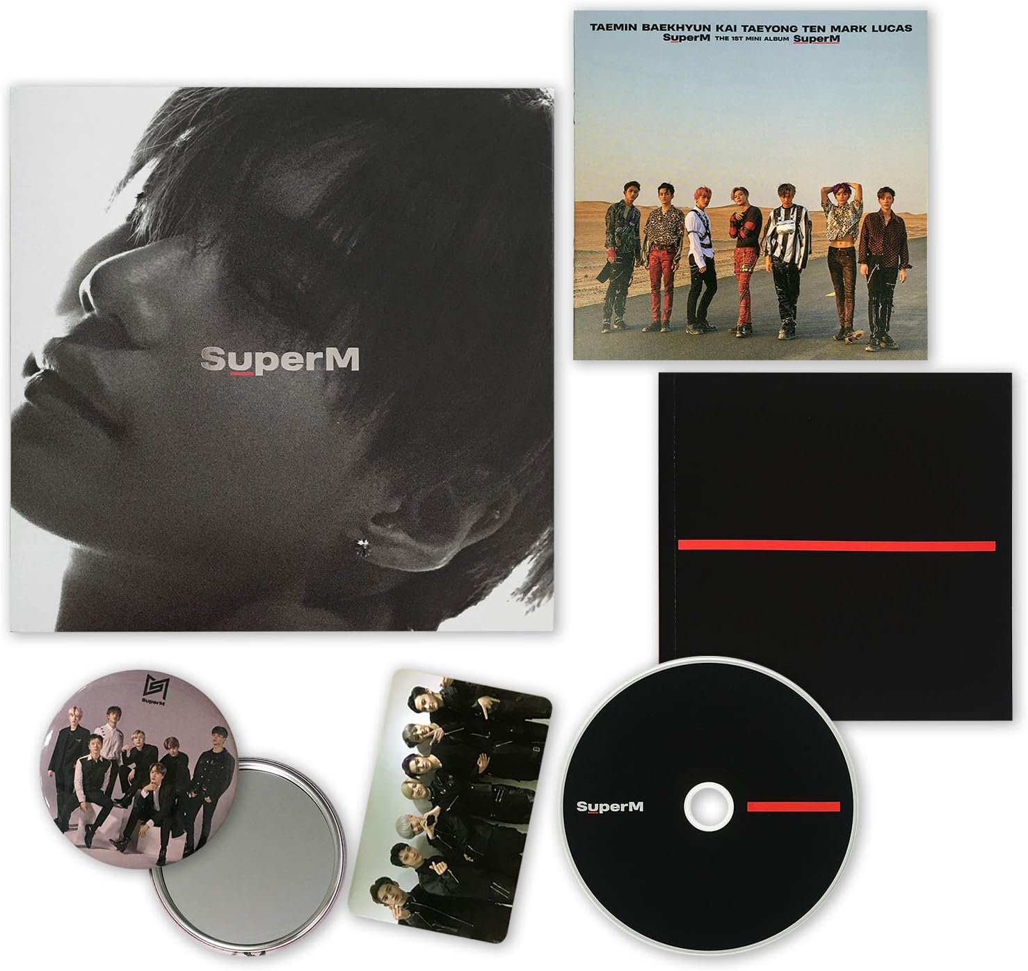 SuperM 1st Mini Album - SUPER M [ TAEMIN ver. ] CD + Booklet + Mini Booklet + Photocard + OFFICIAL POSTER + FREE GIFT / K-POP Sealed.