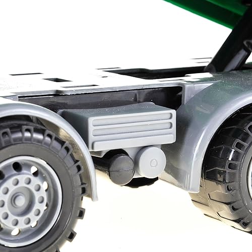 Miniatura 5 de PowerTRC Juguete de camión de basura Push & Go de 15 pulgadas  Juguete realista de camión recolector de basura alimentado por fricción para niños a