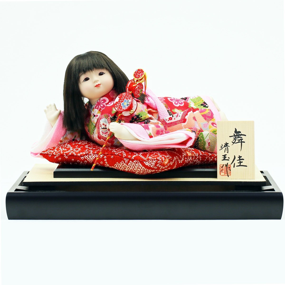 日本人形　市松人形　飾り　インテリア　6点セット 市松人形 単品/ケース入り 金彩京友禅 松寿