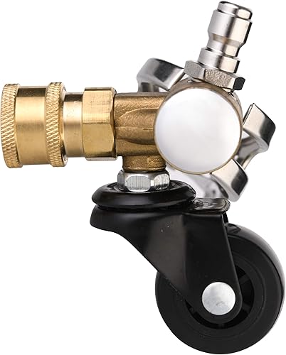 Tool Daily Rueda giratoria limpiador de tren de rodaje para lavadora a presión, lavado de autos debajo de la carrocería, conector rápido de 14